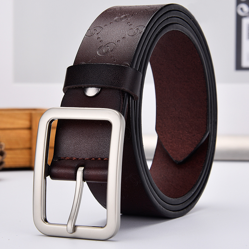 

2021 New Lady Fashion Waistband Waist High Quality Casual Belt Pin Buckle Genuine Leather Luxury Strap Jeans Tp6q, Black