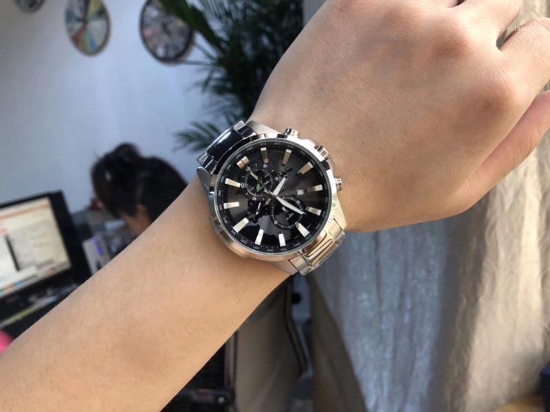 

Wristwatches Men Watches EFR303 Quartz Movement 316L Stainless Steel Band Watchcase Watch Male Clock Party Gift11