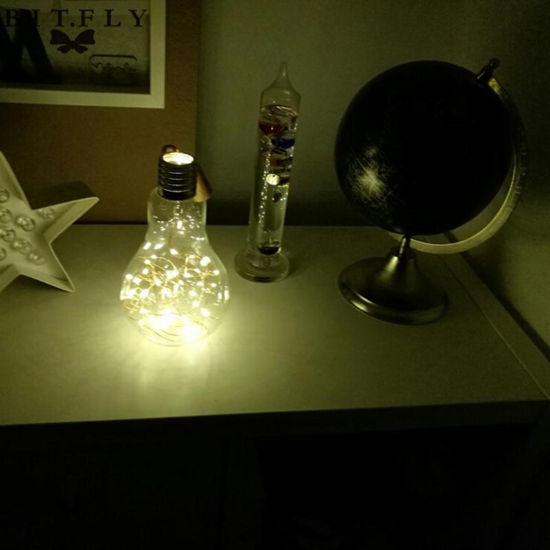 

Copper Wire String Light With Cork Bottle Stopper For Glass Craft Fairy Valentines Wedding Lamp Bar Xmas Christmas Party Decor