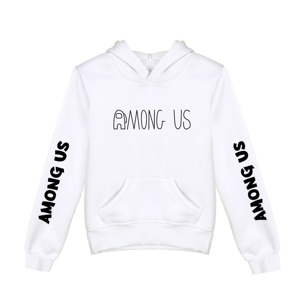 

Popular Among Us Hoodie Kids Size Boys&Girls Long Sleeve Hooded Sweatshirts Children's Hoodies Street Style Harajuku Outwear X1022, Gray