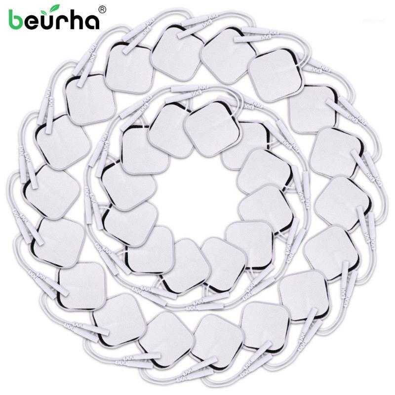 

4pcs 4*4 CM Body Massage Healthy pads Body Electrical Muscle Stimulator Therapy Massage Pulse Tens Acupuncture Pad For back neck1