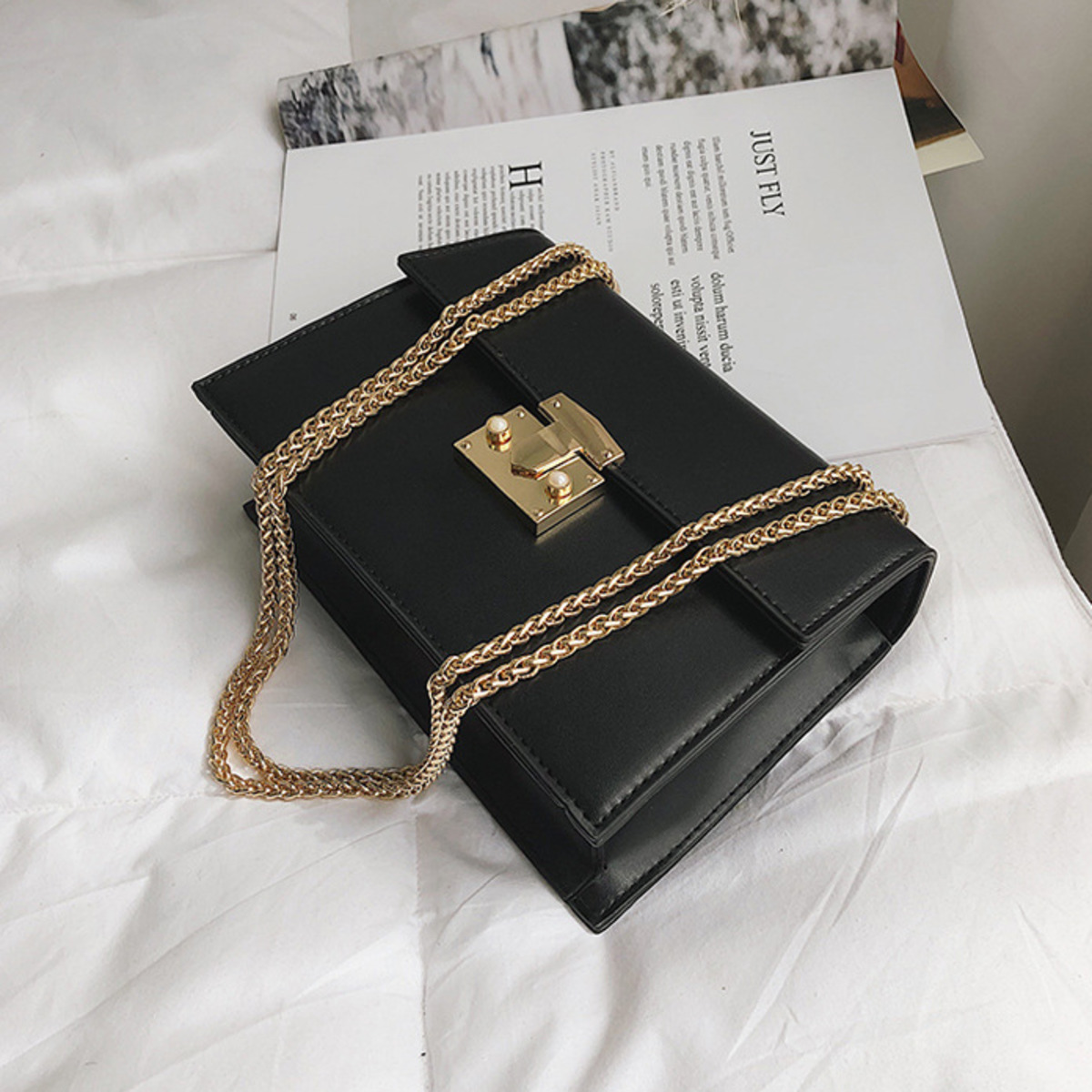 

Female Crossbody Bags for Women 2020 High Quality Leather Luxury Handbag Designer Sac a Main Ladies Chain Shoulder Messenger Bag C0117, White