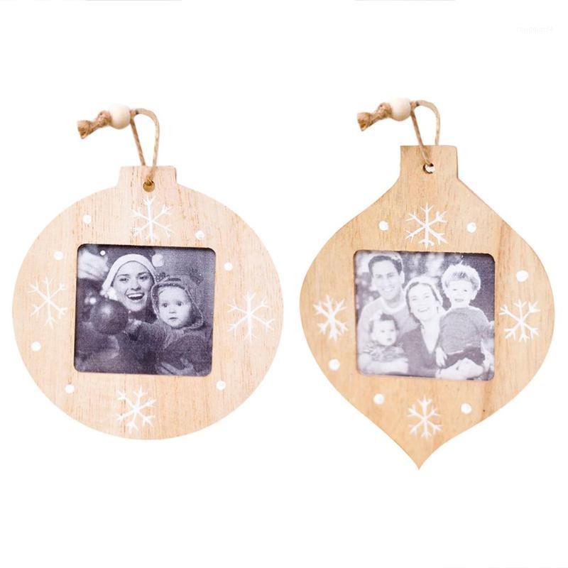

Innovative Christmas Decorations Christmas DIY Wooden Photo Frame Pendant Decorations Ornaments For Home1