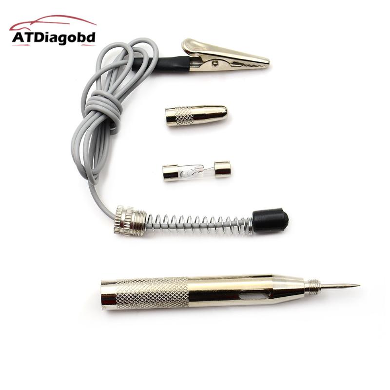 

Diagnostic Tools DC 6V 12V 24V Copper Auto Car Light Circuit Tester Lamp Voltage Test Pen Detector Probe Light System Test