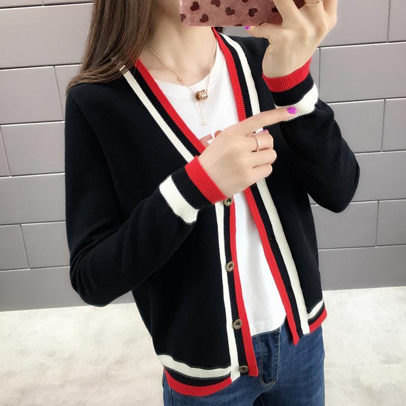 

Sweater Women' Coat Spring and Autumn 2020 New Style Women' Long-Sleeve Blouse Short Outdoor Shawl Knitted Cardigan, Beige