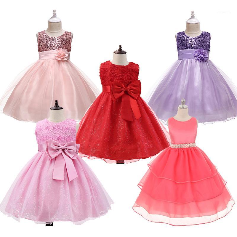 

Lace Princess Girl Dress For Teenager Girl Christmas Birthday Party Clothing Kid Wedding Tutu Flower Dresses Prom Design Costume1, Black