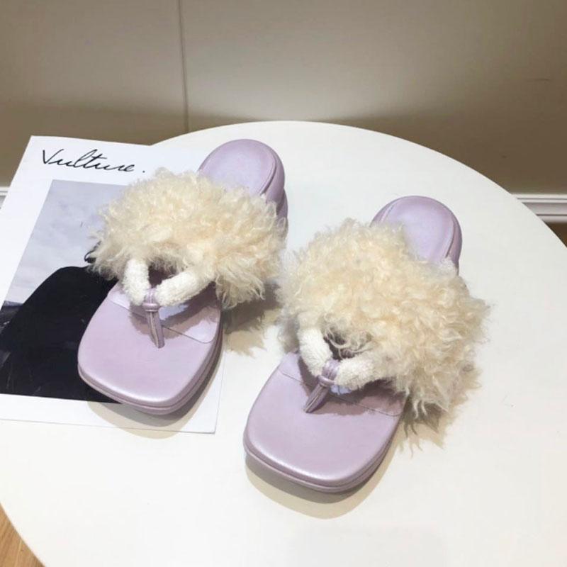 

HOT Women Flip Flop Slippers Slides Bling Rhinestone Ladies Shoes Casual Summer Flat Female Crystal Glitter Woman sandals, Light purple