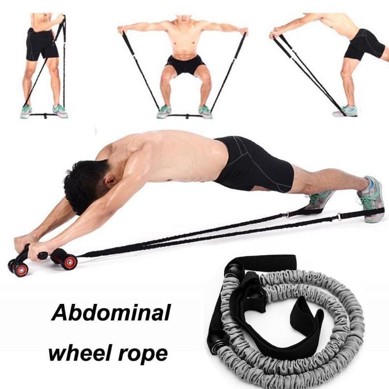 

1 Pair Pull Rope 60cm Waist Abdominal Slimming Fitness Equipment Body Building Exercise Resistance Bands Sport Part