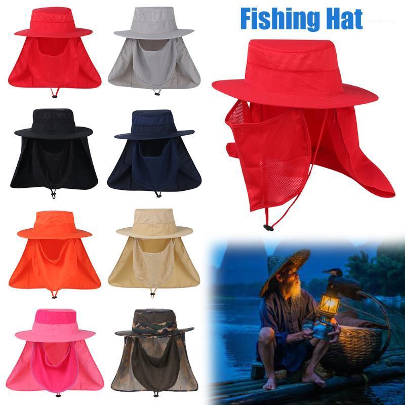 

Fishing Hat Sun Cap Protection Neck Face Outdoor Sport Anti-UV Flap Cap Cycling Hiking Fashion Men Women Summer Accessories1, Black