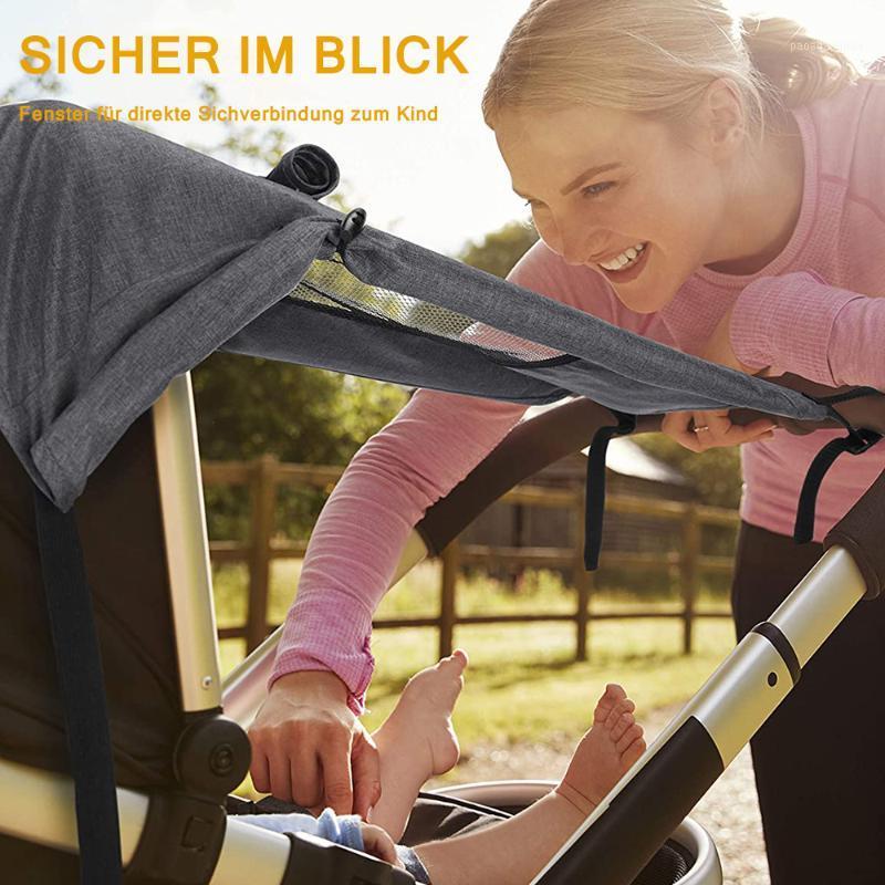 

Infants Baby Stroller Pushchair Safe Awning Crib Cart Pushchair Protection Sunscreen Awning With Carry Cloth Bag1