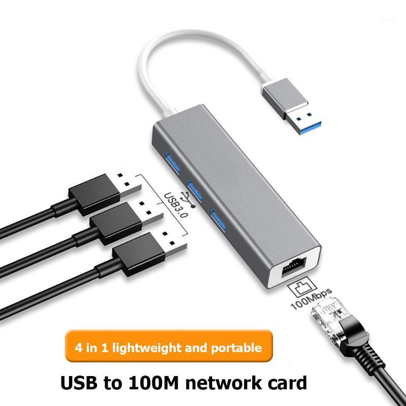 

USB to 5Gbps 3 USB 3.0 RJ45 10/100Mbps Wired Ethernet Network Card LAN Adapter Hub Converter for Windows Mac OS Linux1