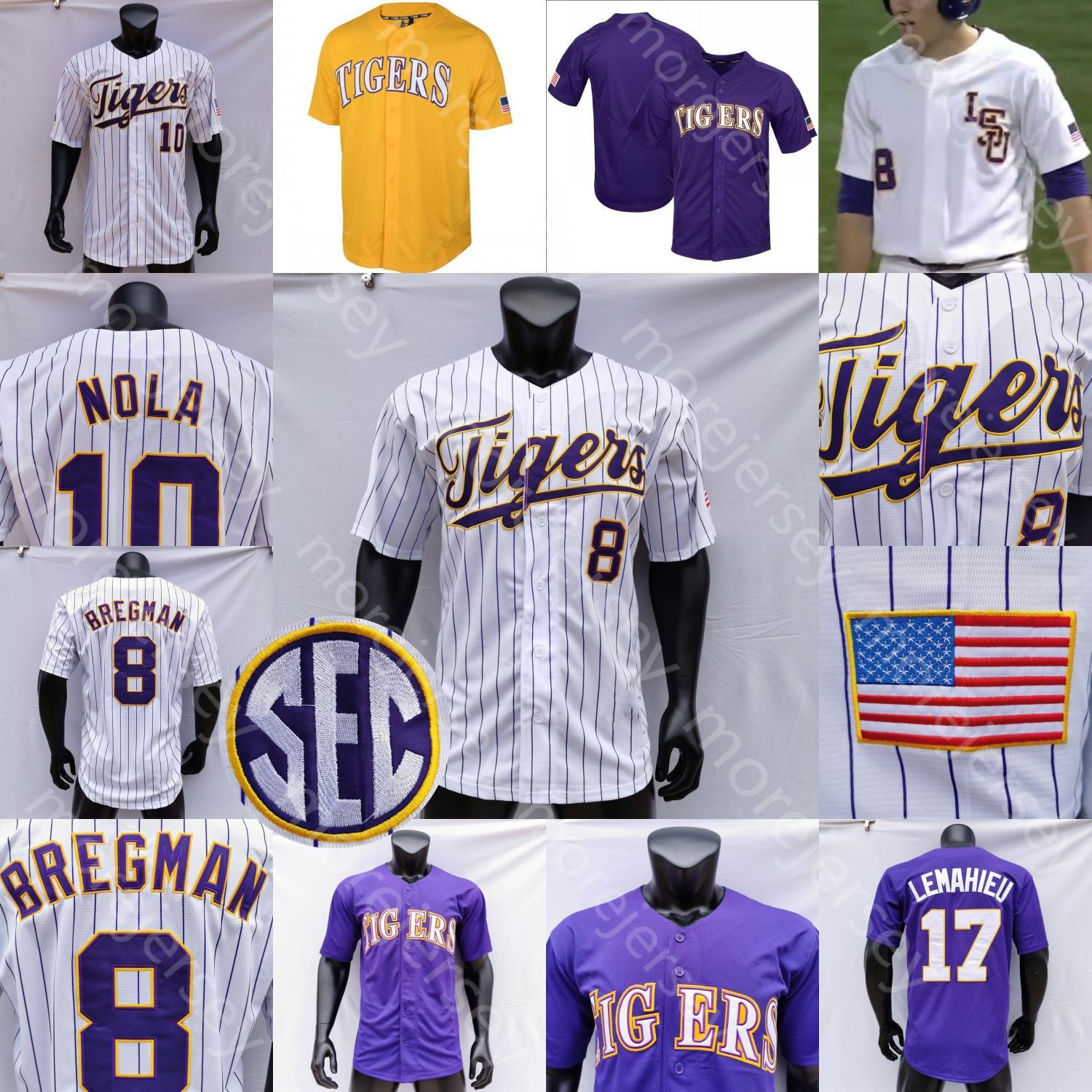 

Custom 2022 LSU Baseball Jersey NCAA College Dylan Crews DJ LeMahieu Aaron Nola Brayden Jobert Cade Doughty Jacob Berry Blake Money, Yellow