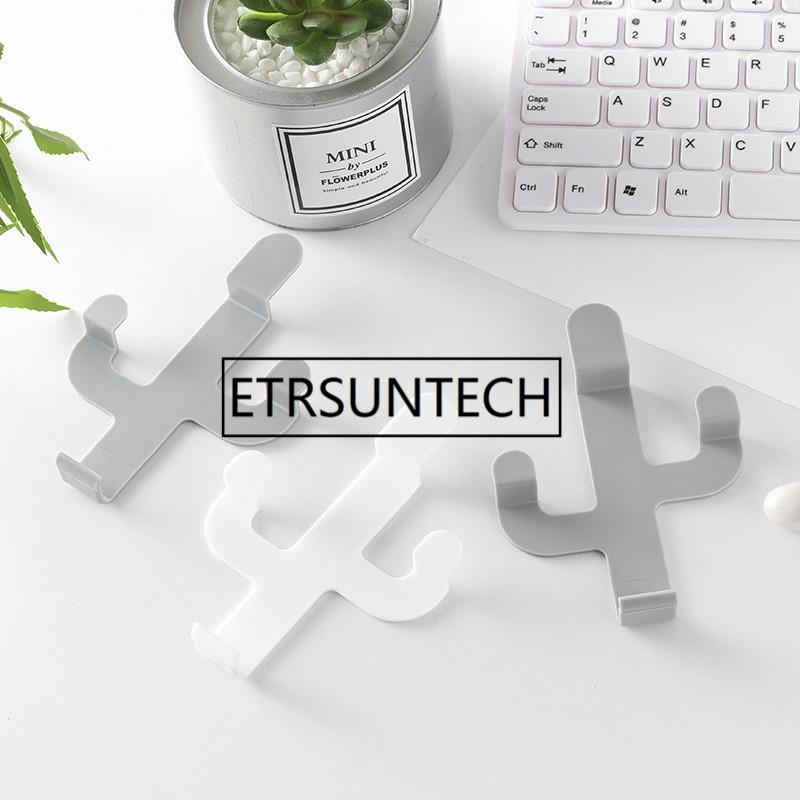 

100Pcs Wall Hooks Storage Holder Hooks Hanging Door Clothes Towel Handbag Stick Multi-function Plastic Kitchen