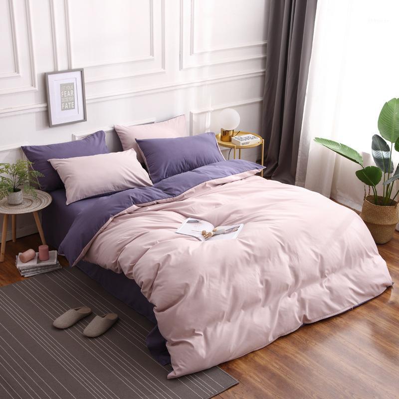 

2020 Hot Sale Real None 200tc Solid Color Bed Duvet Cover Child Sheets Size Bedding Set High Quality Comforter With Pillowcase1, 12