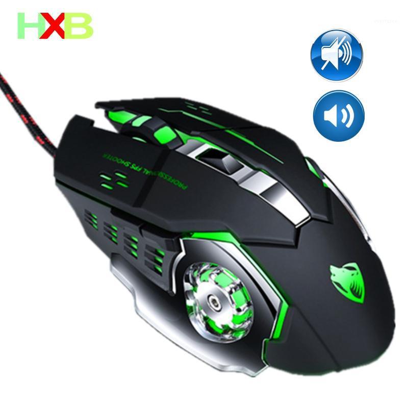 

HXB Gaming Mouse Gamer PC Mouse Magic 6 Buttons 3200dpi Adjustable Optical Led Sound Silent For PC Computer Laptop Desktop1