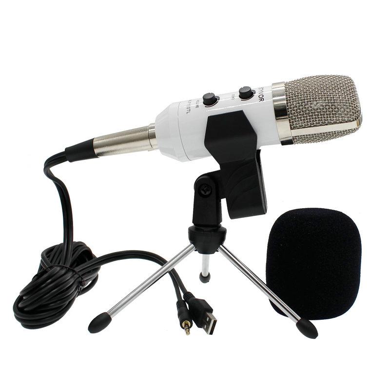 

F100TL USB Condenser Sound Recording Audio Processing Wired Microphone with Stand for Recording Broadcasting YouTube Gaming