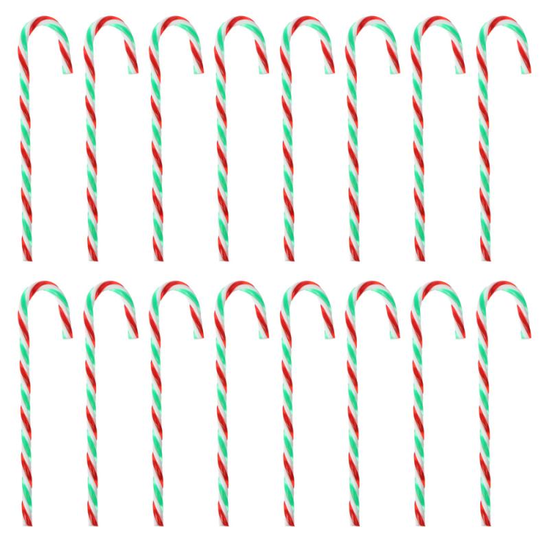 

48PCS Candy Cane Ornaments Plastic Christmas Hanging Decoration Ornament