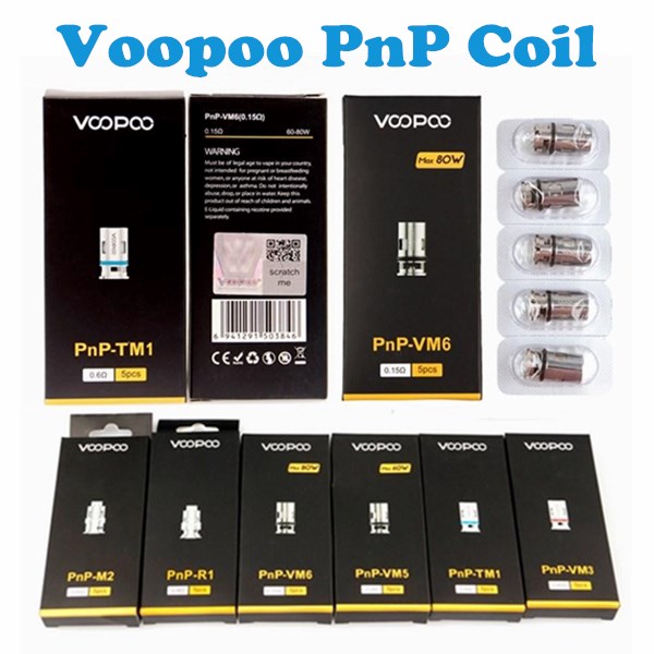 

VOOPOO PnP Coil Head VM1 VM3 VM4 VM5 VM6 TM1 M2 Mesh R1 R2 Vape Core For Vinci R X Drag S Argus RX Air Vapor