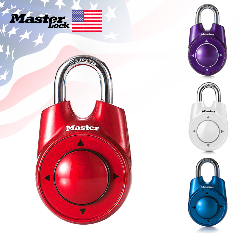 

Master Lock Combination Directional Password Padlock Portable Gym School Health Club Security Locker Door Lock Assorted Colors Y200407