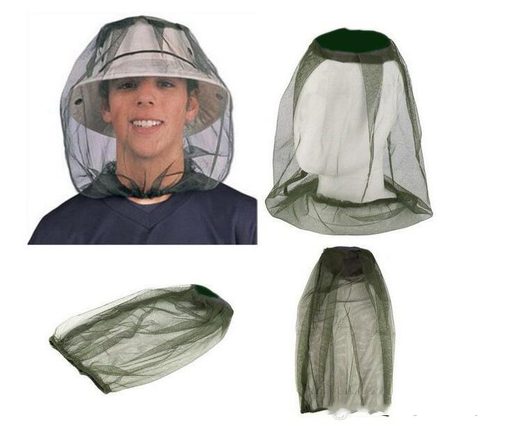 

Anti-mosquito Cap Travel Camping Hedging Lightweight Midge Mosquito Insect Hat Bug Mesh Head Net Face Protector, Green
