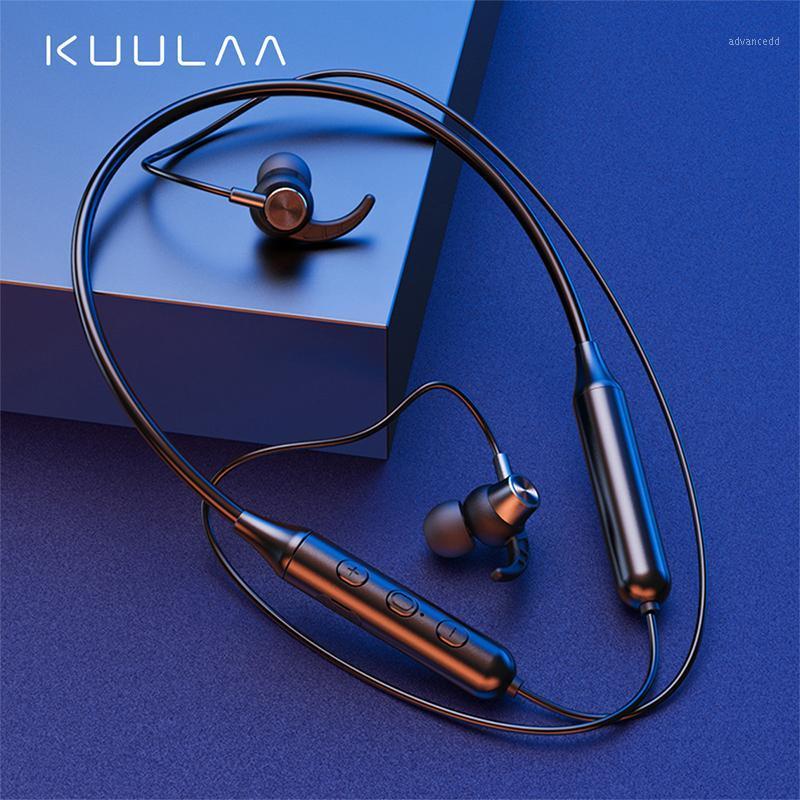 

KUULAA Sport Wireless Earphone Bluetooth 5.0 Earphones Headphones In Phone Buds Handsfree Headset Earbuds For1, Black