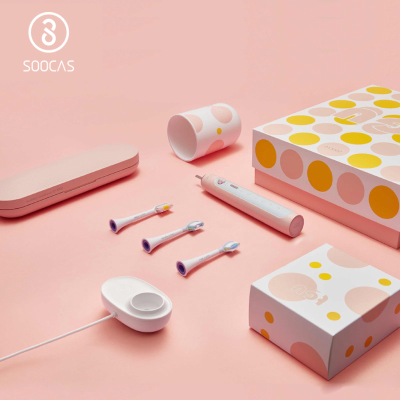SOOCAS X5 Electric Toothbrush Ultrasonic Toothbrush Upgraded Adult Rechargeable 12 Clean Modes With Brush head Wireless Charging 201114-image-635206634