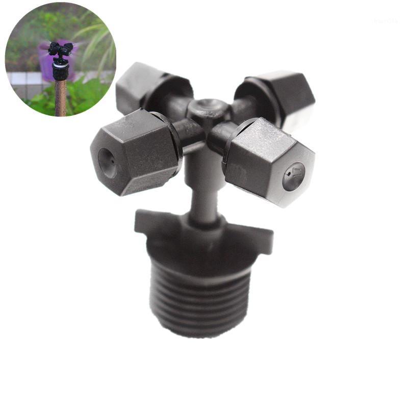 

50pcs Cross Misting Sprinkler With 1/2"Screw Water Irrigation Gardening Rotating Cross Atomization Lawn Spray Equipment1, As pic