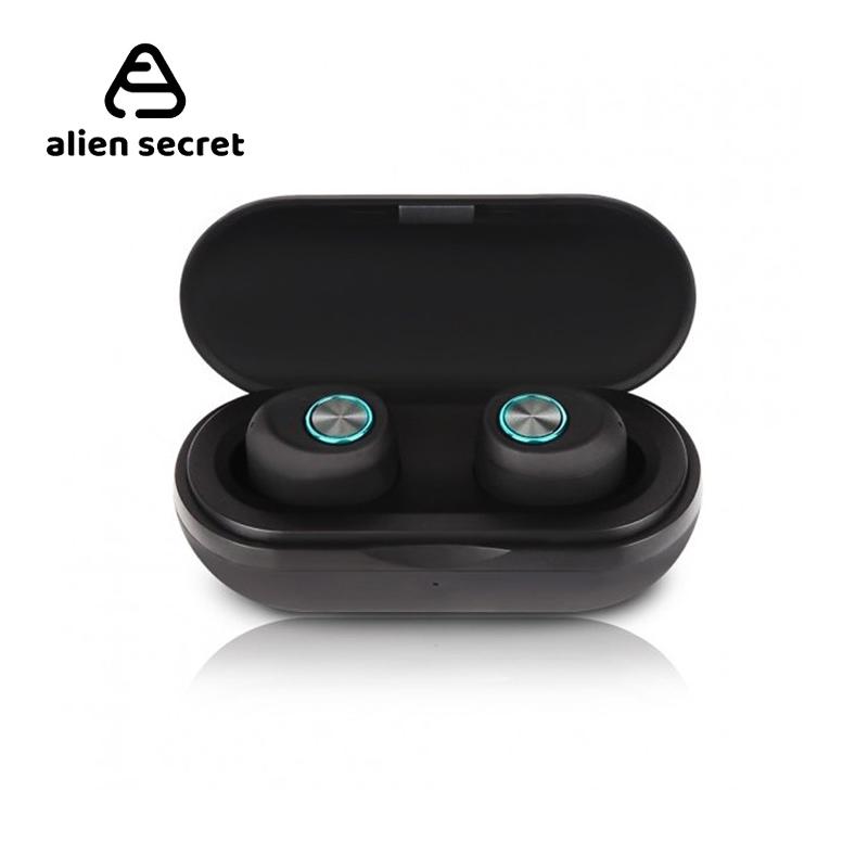

Alien Secret Bluetooth Earphone Wireless Headphone Sport Game earphones Mini wireless earphones HiFi Sound, Black