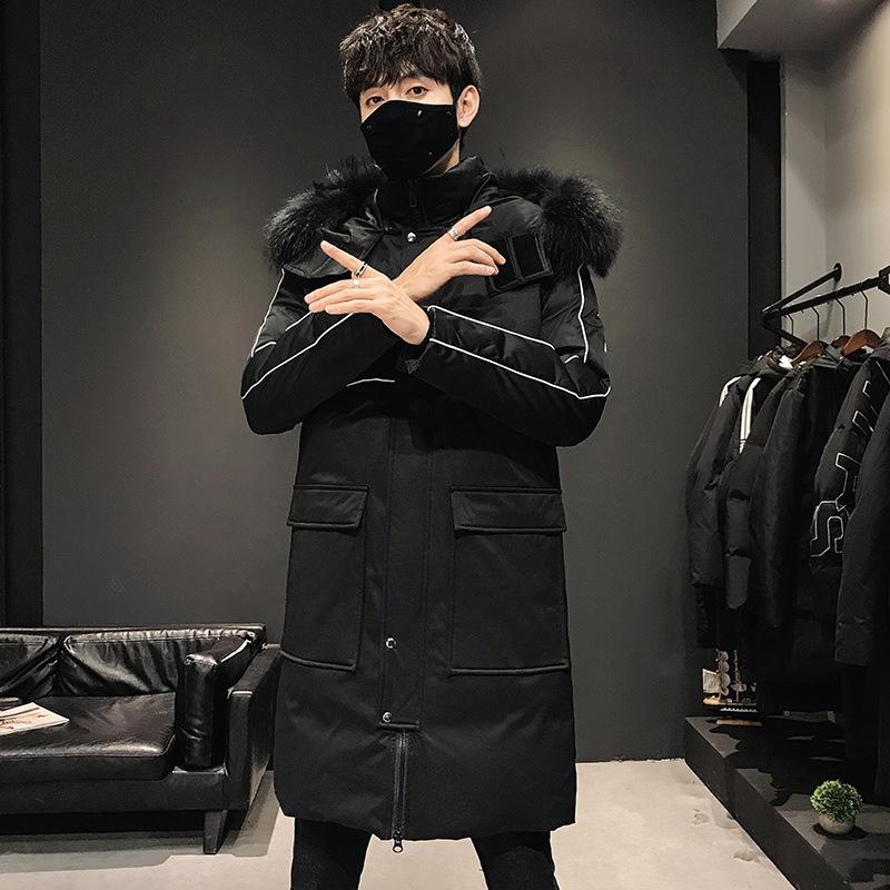 

New down jacket men's Korean Fashion Top in the winter of 2020, Black
