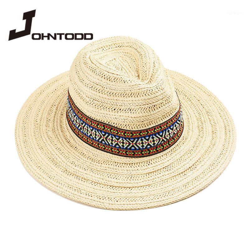 

Summer 2020 large wide brim straw woven straw woven ring fringed beach hat sunscreen big jazz hat beach hats women1