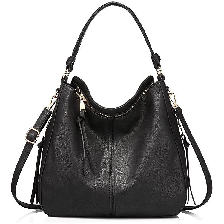 

New style Women's bag European and American Fashion handheld PU bag all kinds of oblique shoulder Leisure, Black