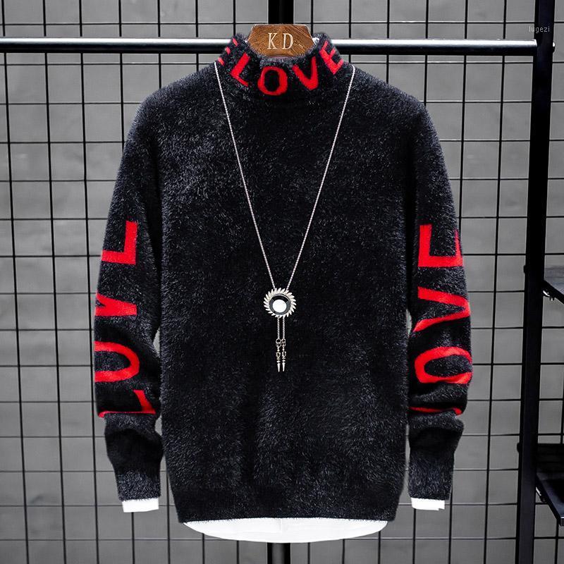 

Cashmere Sweater Men 2020 New Winter Thick Warm Mens Christmas Sweaters Turtleneck Male Pullovers Fashion Knitwear pull homme1, Blue