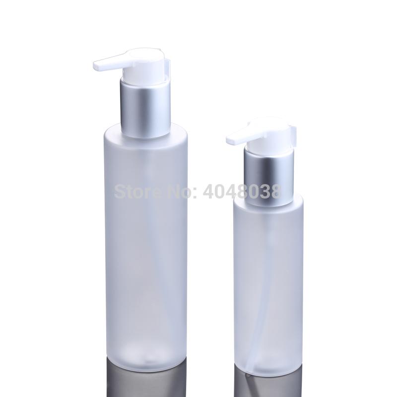 

Refillable Cosmetic Container Empty Plastic Emulsion Bottle White Shampoo Body Cream Vial Travel Press Pump Bottle 200ML 10 PCS
