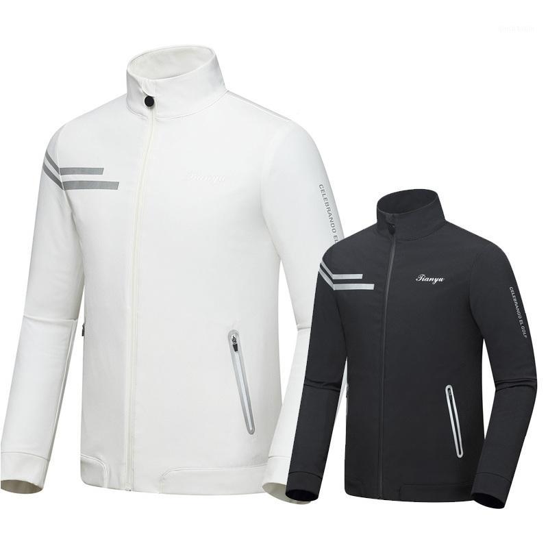 

2019 Spring Autumn Men Golf Jackets Coat Waterproof Slim Fit Jacket For Men Male Windproof Sport Golf Sportwear D06561, Black