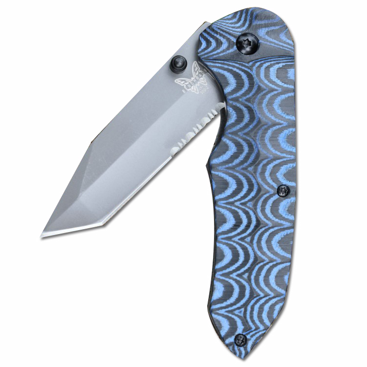 

wholesaler Benchmade Browning300-2 Flipper Titanium Pocket Folding Knife 440C 57HRC Tactical Camping gear Hunting Survival Knives EDC tool