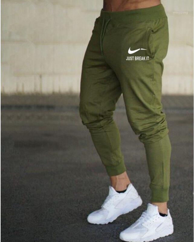 

2019 New Jogger JUST Pants Men Fitness Bodybuilding Gyms Pants For Runners Man Workout sportswear Sweatpants Sweat Trousers1, Black