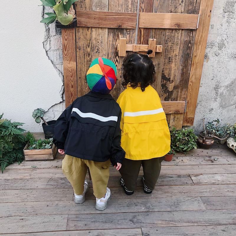 

ChildrenSpring Summer Short Sunscreen Jacket 2020 New Baby Boys and Girls Casual Jacket Coat Pure Color Middle Drawstring Tops, Yellow