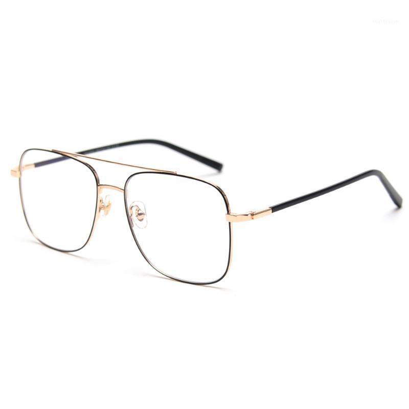 

Veshion Big Frame Glasses Blue Light Retro Woman Double Bridge Computer Square Eyeglasses Optical Gifts for Men Unisex1