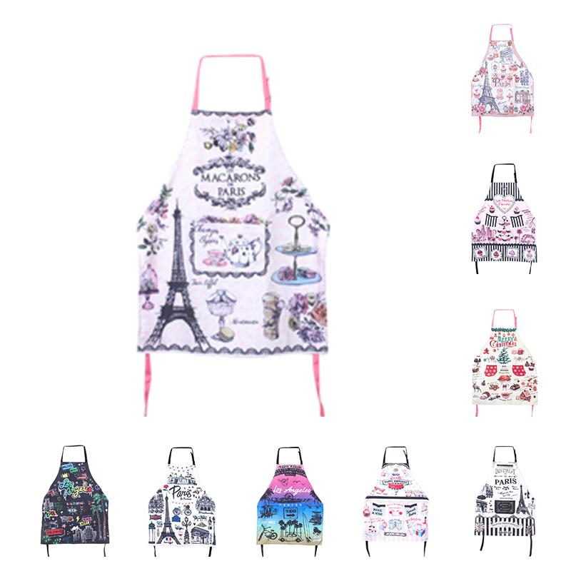 

Fashion Print Christmas Apron With Pocket And Extra Long Ties Cute Pattern Apron For Chef Kitchen Accessories Home Aprons*