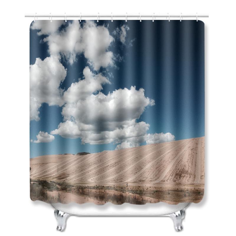 

Sky Clouds Shower Curtain Bathroom Waterproof Polyester Shower Curtain Landscape Printing Bath Curtains for Bathroom