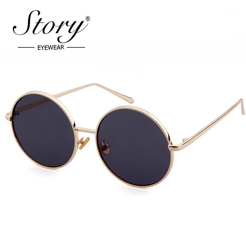 

Sunglasses STORY Vintage Round Women Mirror Coating UV400 Sun Glasses Female Brand Designer Sunglass Rays Lentes De Sol Mujer1