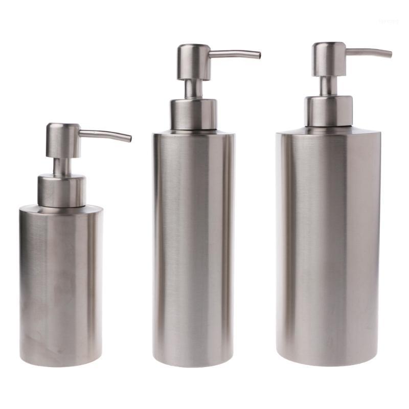 

250/350/550 ml Stainless Steel Pump Liquid Soap Lotion Dispenser Bottle Kitchen Bathroom1