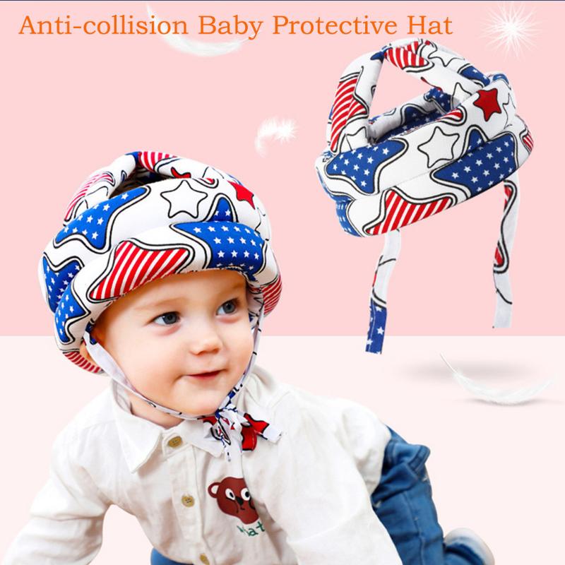 

Hats, Scarves & Gloves Sets Fashion Collision Baby Protective Hat Adjustable Child Cute Infant Head Cotton Cushion Helmet Cap Casquette 2021
