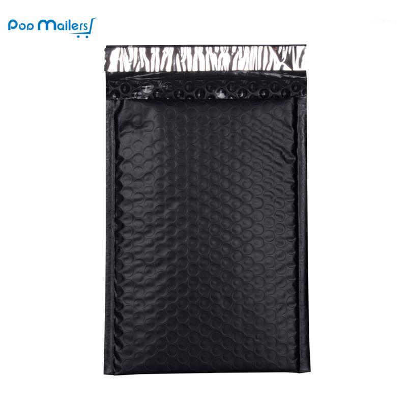 

Wholesale- 50pcs 8.5x11inch 235*280mm Poly Bubble Mailing Mailer Shipping Padded Envelope Bags Black Color Shockproof Courier Bubble mailer1