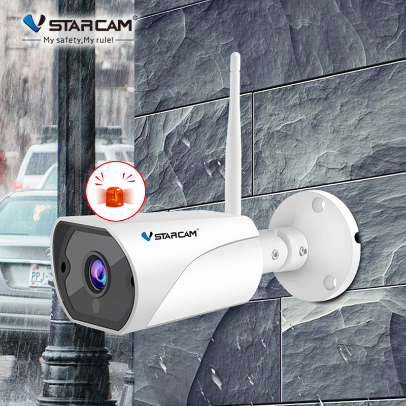 

Vstarcam C13S 1080P Wifi IP Camera Siren Alarm IP66 2MP Outdoor Weatherproof IR Night Vision Security Video Surveillance Camera