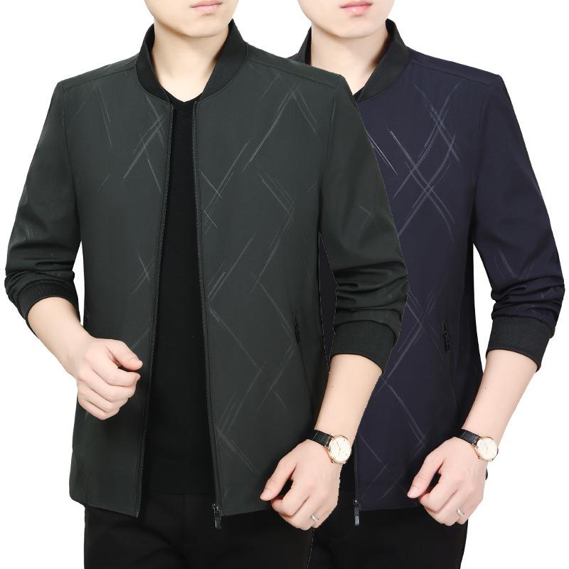 

Shanghai New Europe Sang 2020 Autumn And Winter Coat Thin Middle-aged Tops Men's, Blue