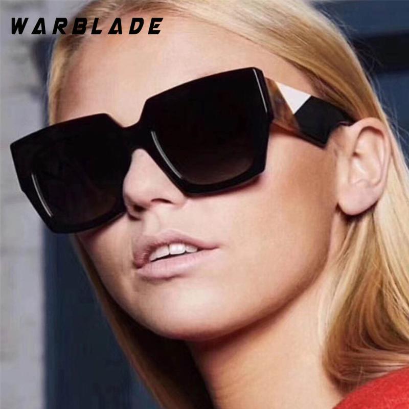 

Big Frame Square Sunglasses Women Men Brand 2021 New Gradient Sun Glasses Unisex Oculos UV400 Eyewear WARBLADE
