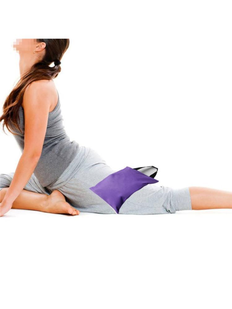 

Foldable Filled Yoga Sandbag with Single Handle for Yoga Weights and Resistance 24BD, Red