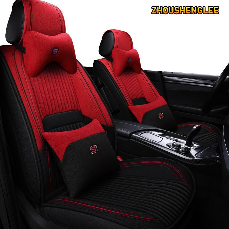 

ZHOUSHENGLEE flax car seat covers For IX35 IX25 Sonata Santafe Tucson ELANTRA Accent i20 i30 i40 automobiles accessories1