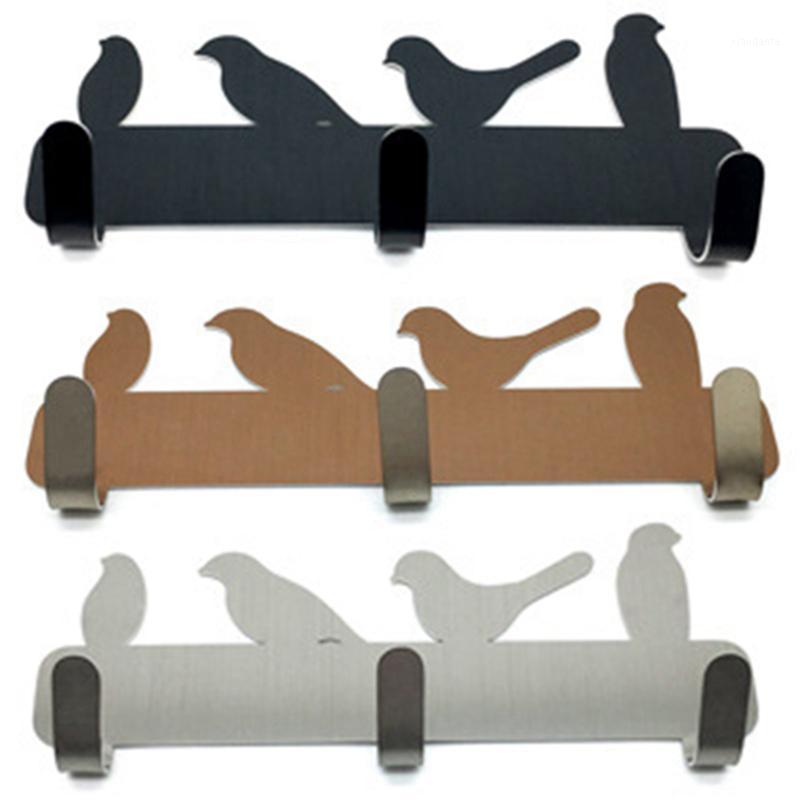 

Little Bird With 3 Hooks Strong Sticky Hook Door Rear Hook Hanger Kitchen Wall Hanger Decoration Rack Clothes Storage Rack1